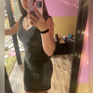 Sparkly gray dress